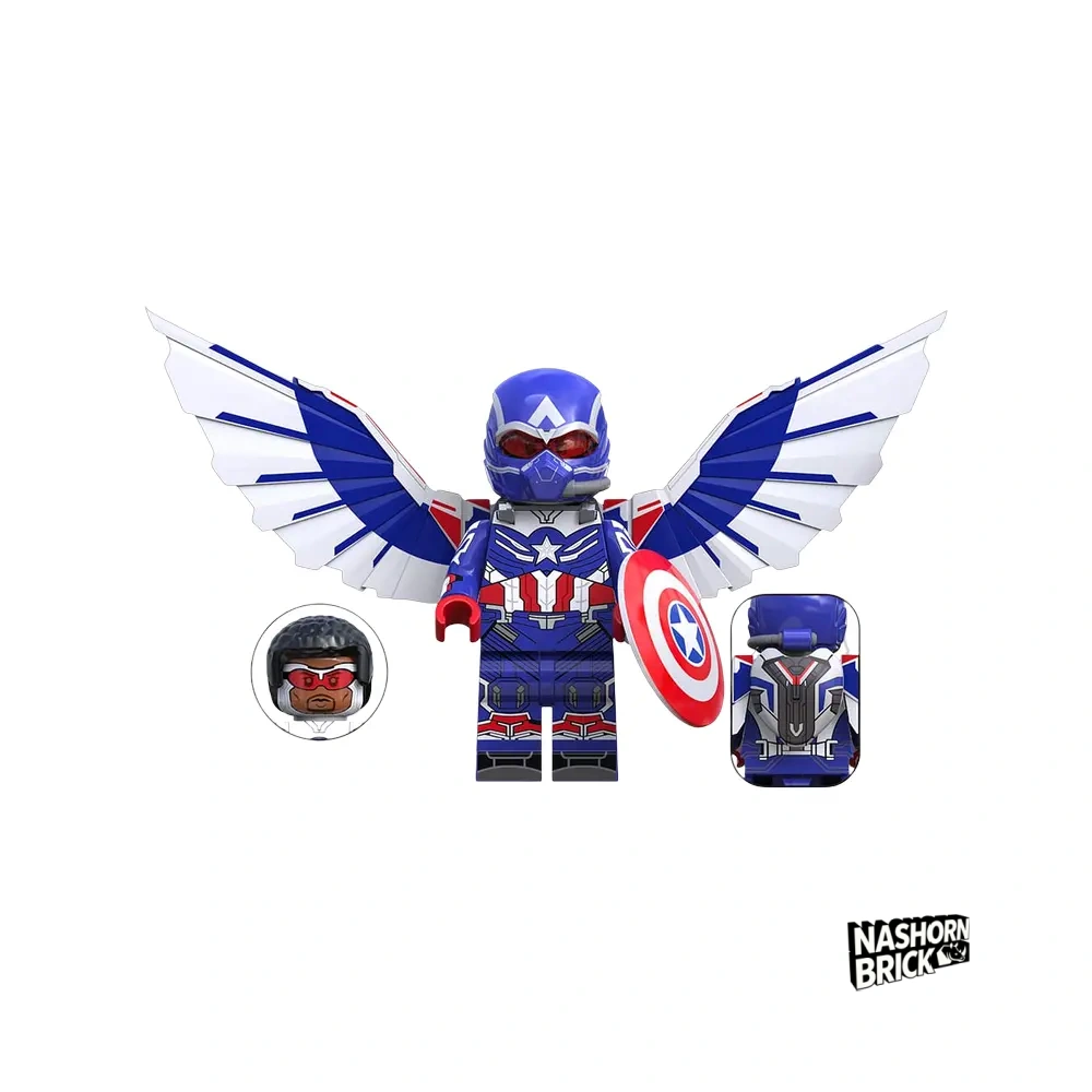 Captain America Sam Wilson Brave Minifigur Klemmbausteinspielzeug