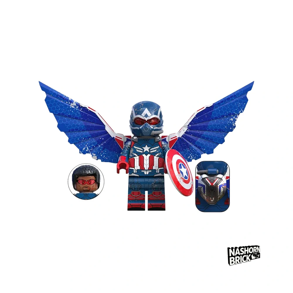 Captain America Sam Wilson Brave Klassische Minifigur