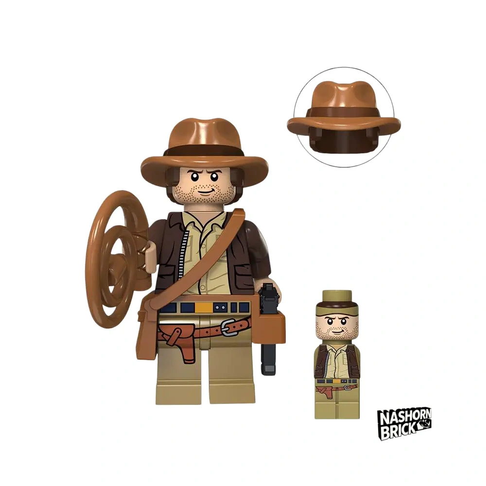 Custom-Minifigur - Indiana Jones