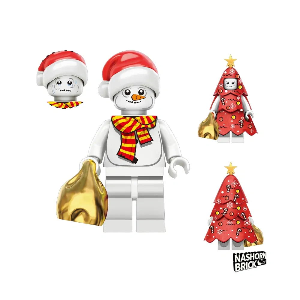 Santa Snowman Minifigur
