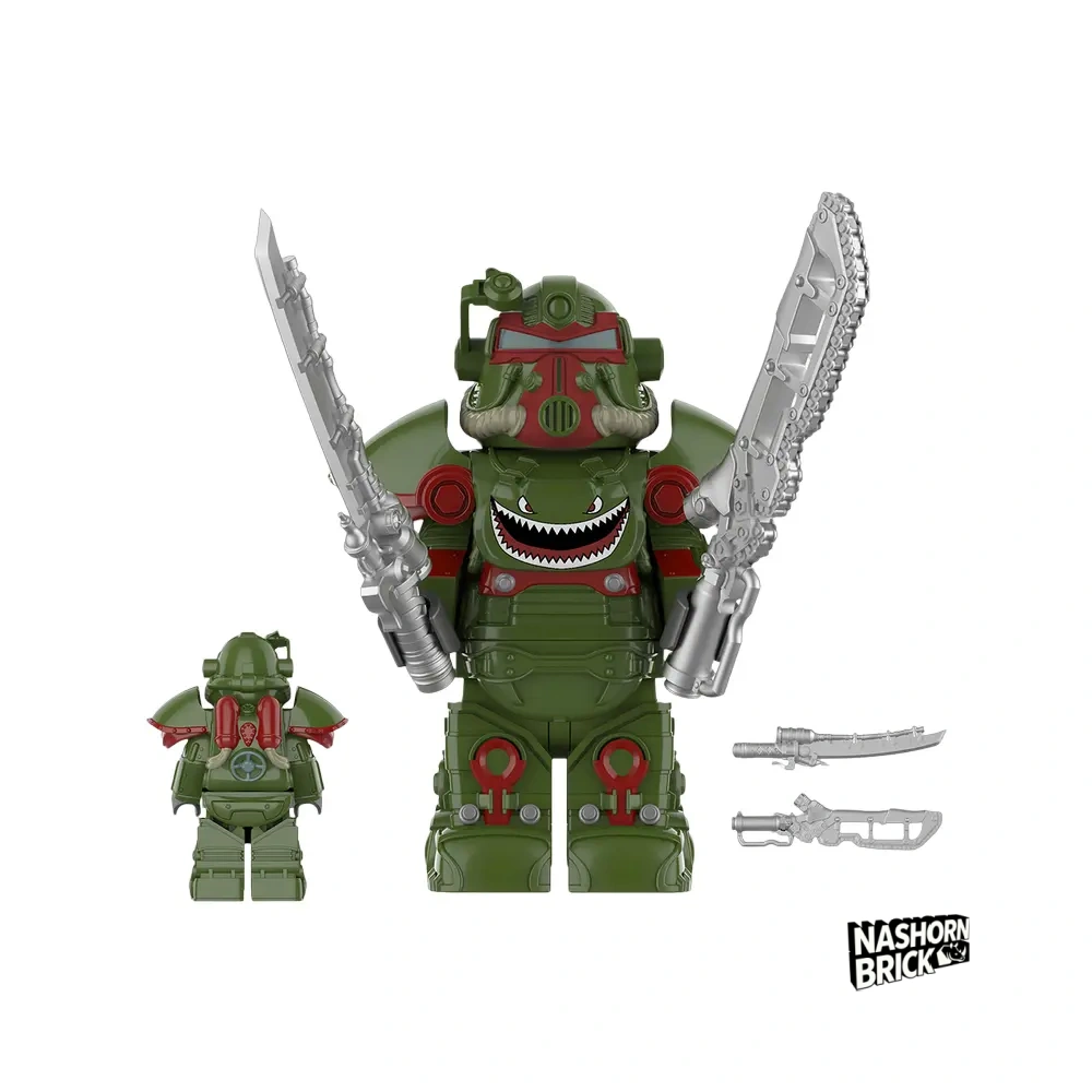 T-51 Power Armor (Hot Rod Shark) Minifigur - Fallout