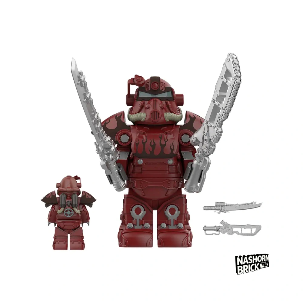 T-51 Power Armor (Hot Rod Flames) Minifigur - Fallout