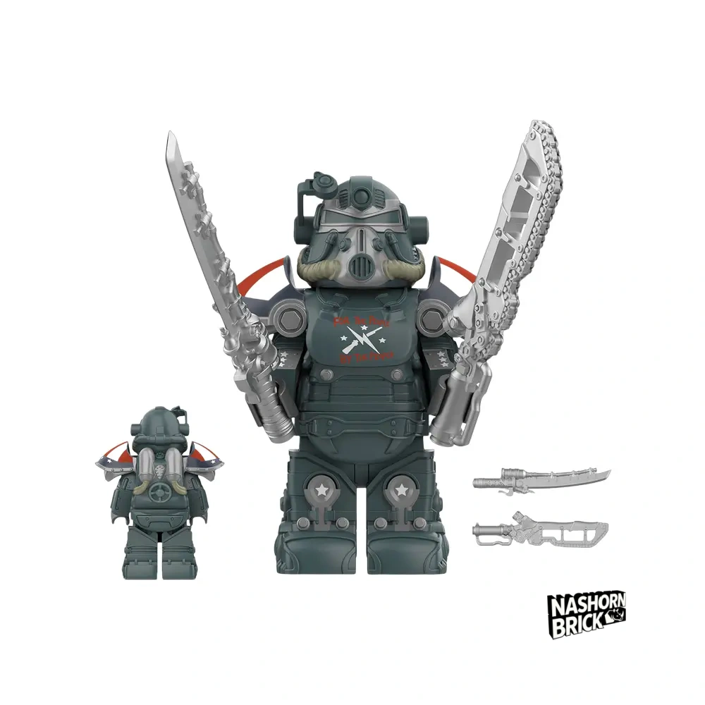 T-51 Power Armor (Minutemen Patriot) Minifigur - Fallout