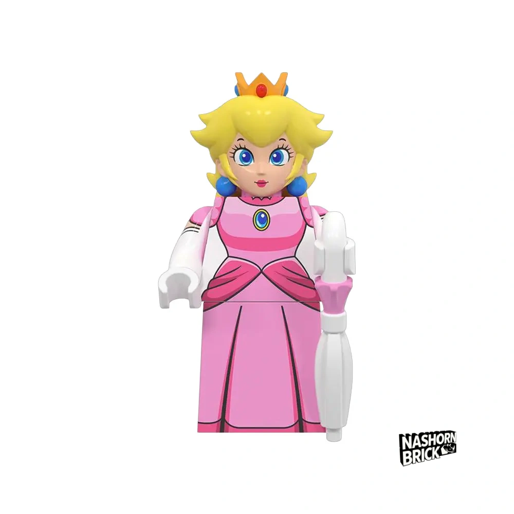 Princess Peach Custom-Minifigur - Super Mario