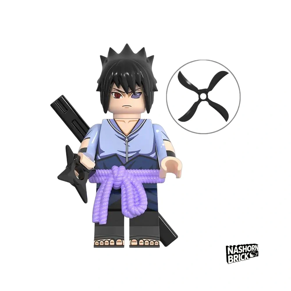 Sasuke Uchiha Custom-Minifigur - Naruto Minifigur