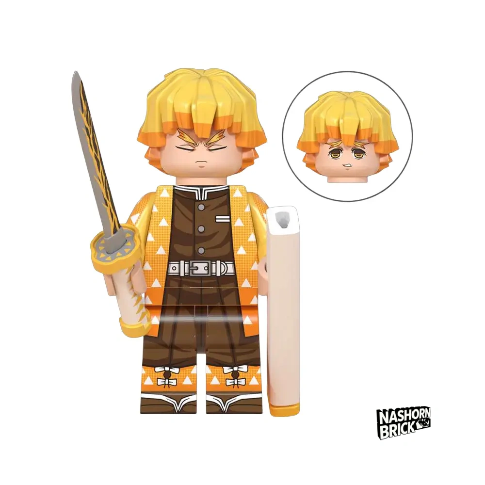 Zenitsu Agatsuma Custom-Minifigur - Demon Slayer