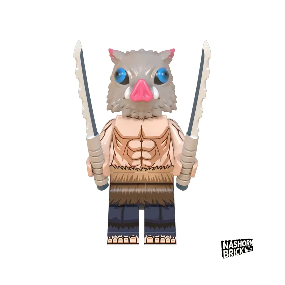Inosuke Hashibira Custom-Minifigur - Demon Slayer