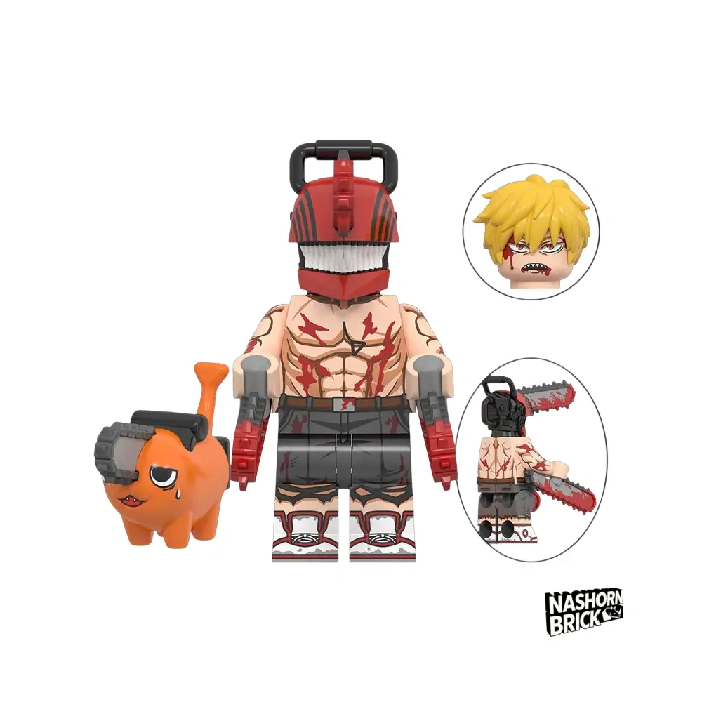 Denji Kompatible Version Minifigur - Chainsaw Man