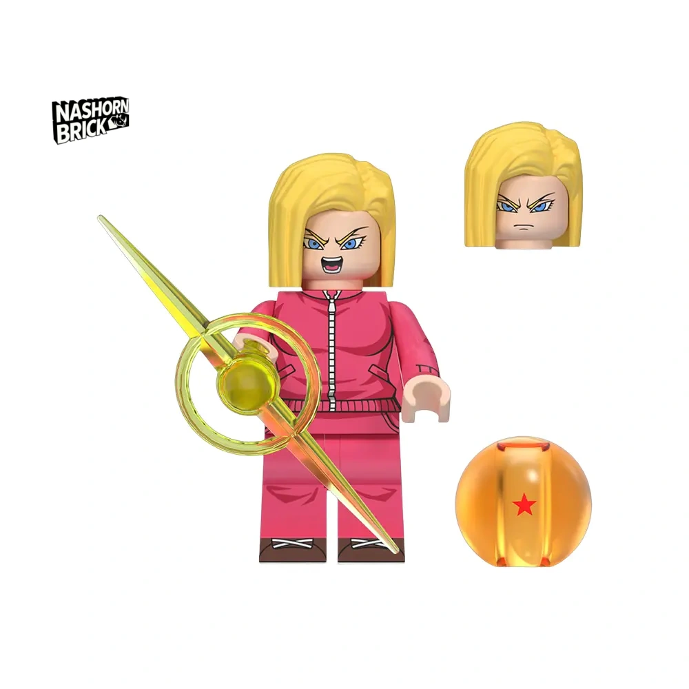 Android 18 Custom-Minifigur Dragon Ball Z