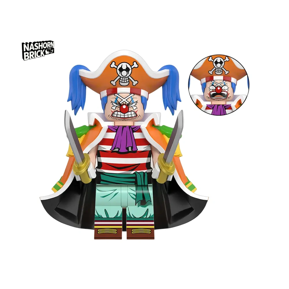 Buggy Custom-Minifigur - One Piece