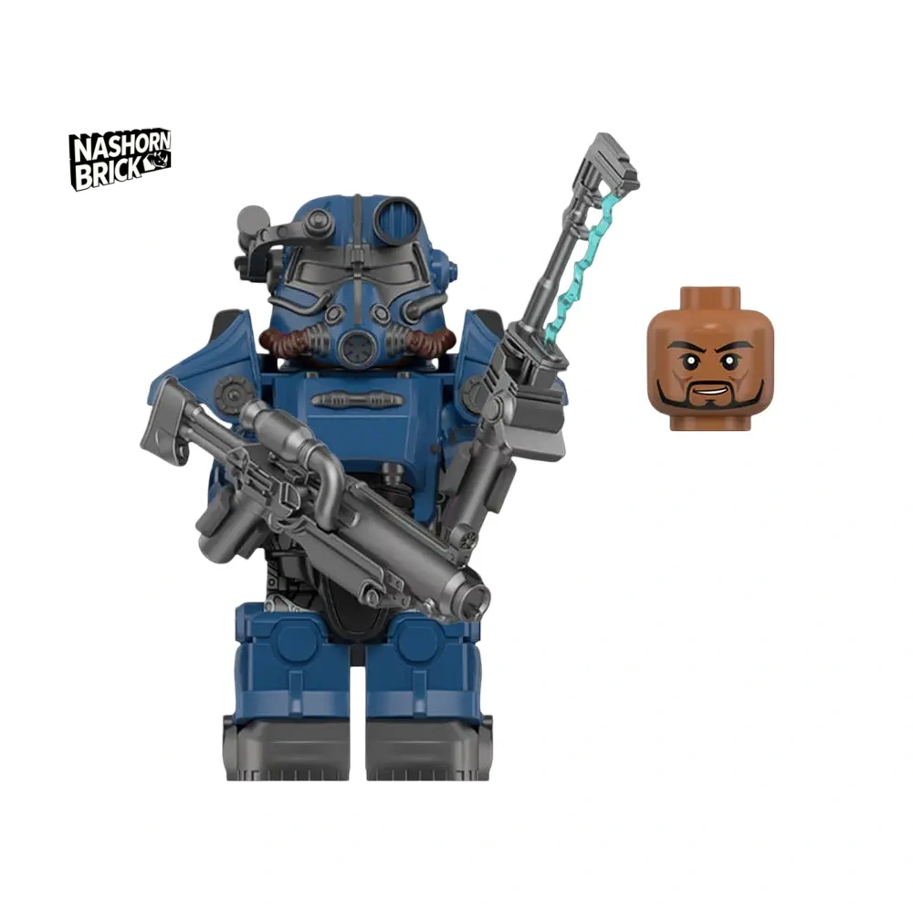 T-45 Power Armor (Blue paint) Minifigur - Fallout