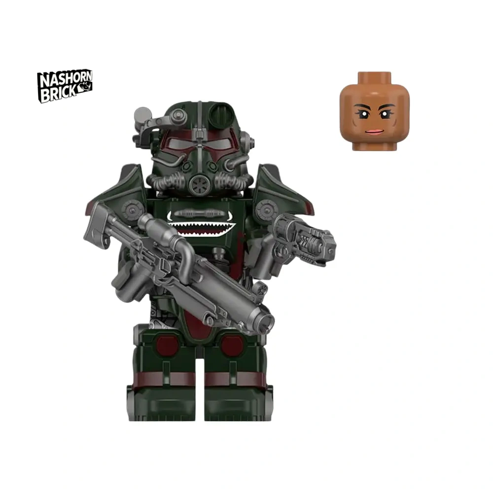 T-45 Power Armor (Hot Rod Shark) Minifigur - Fallout