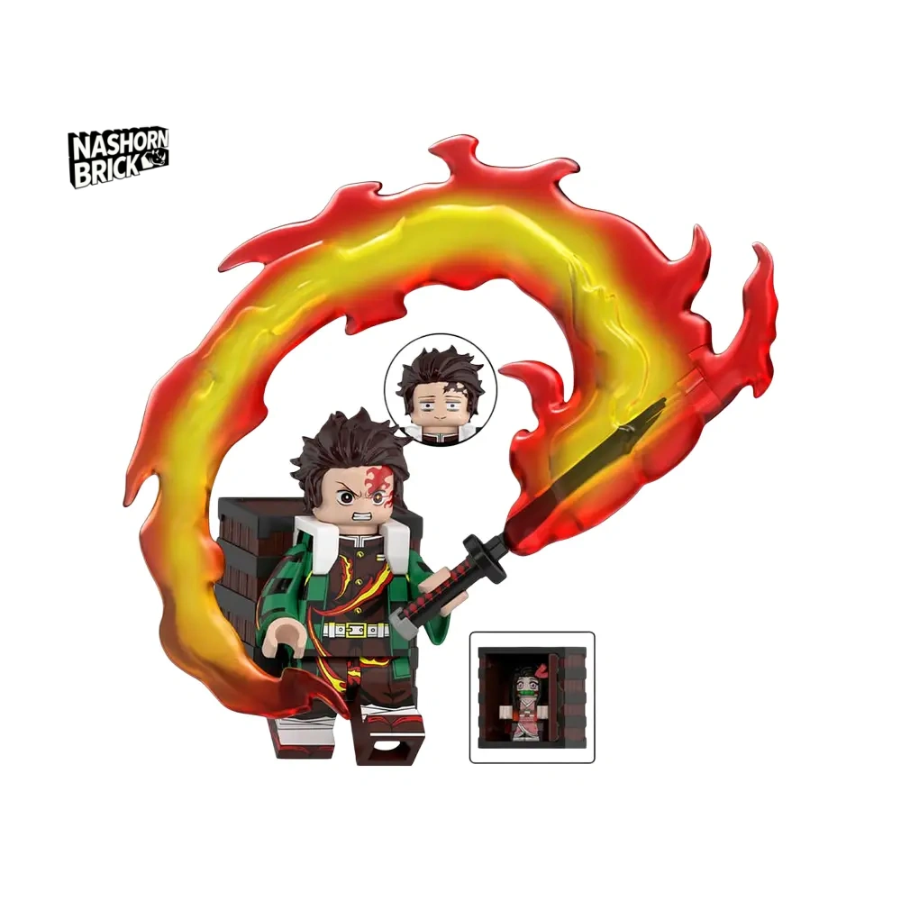 Tanjiro Kamado Neue Version Minifigur - Demon Slayer