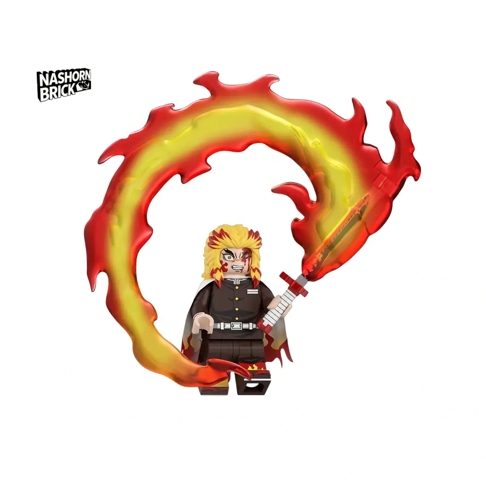 Kyojuro Rengoku Custom-Minifigur - Demon Slayer