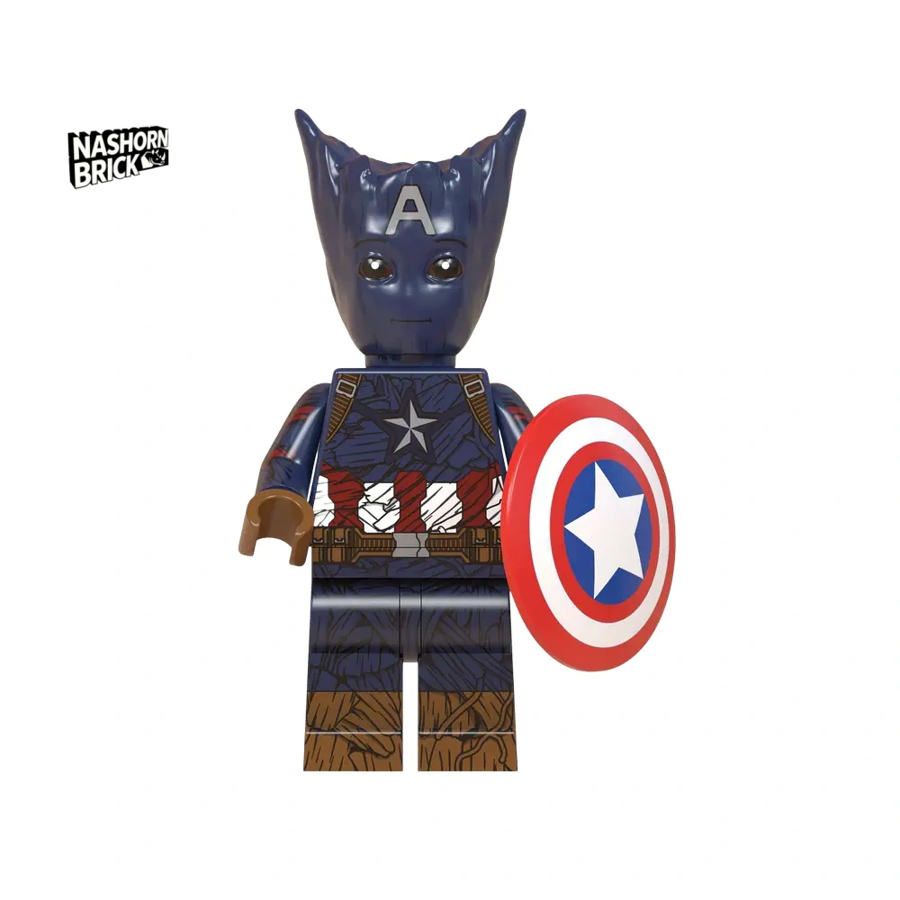 Captain America Groot Minifigur
