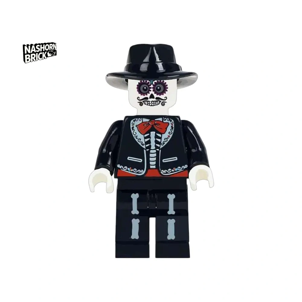 Skeleton Custom-Minifigur - Day of the Dead
