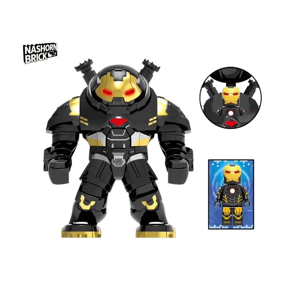 Black Gold Iron Man Mk 44 Hulkbuster Big Figure Film-Minifigur