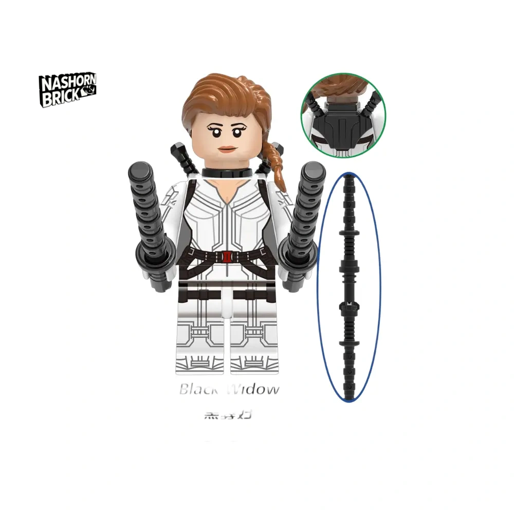 Black Widow White suit Minifigur