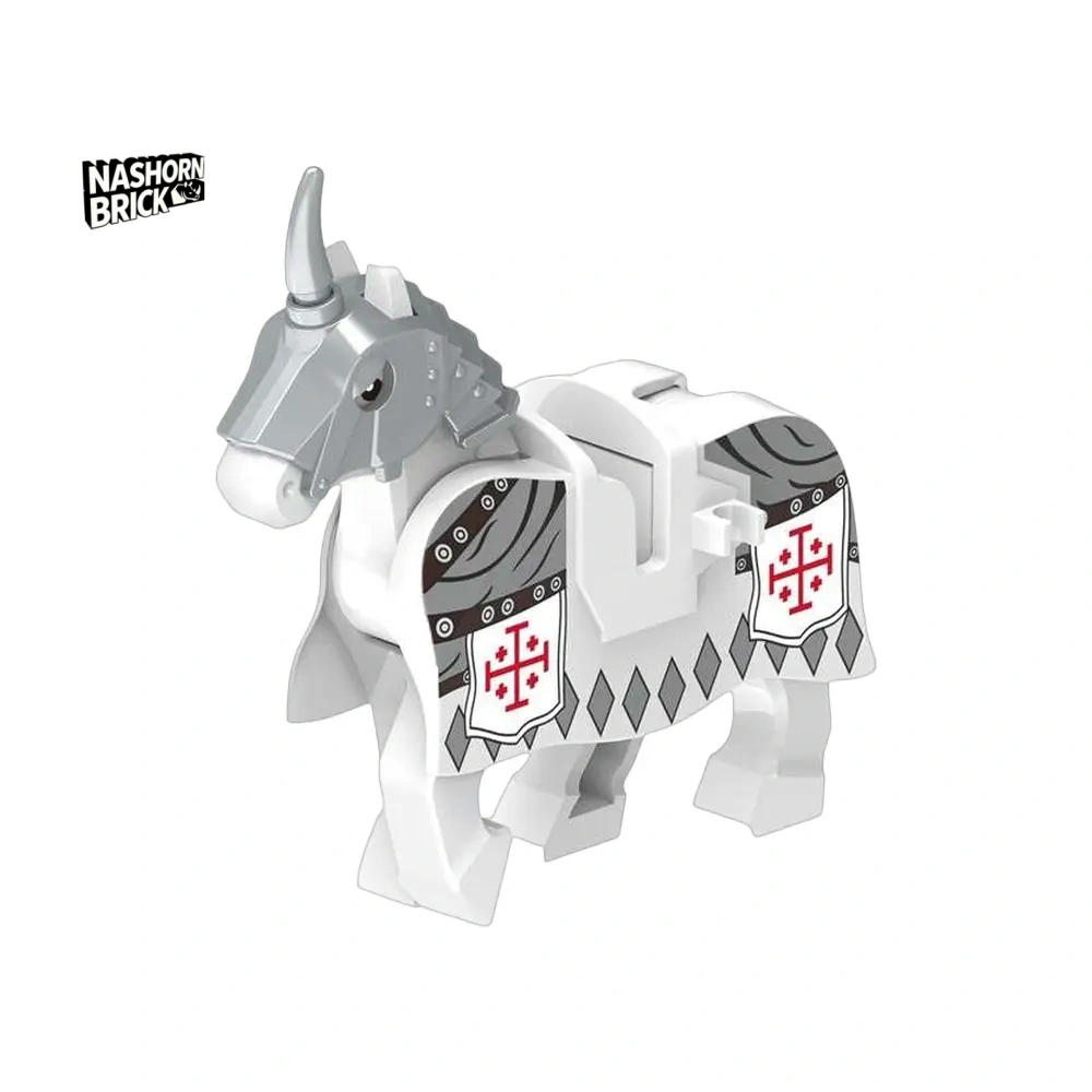 Medieval Mount War Horse Minifigur #10 - Mount