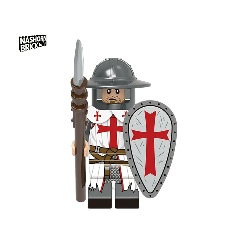 Classic Knights Templar Custom-Minifigur