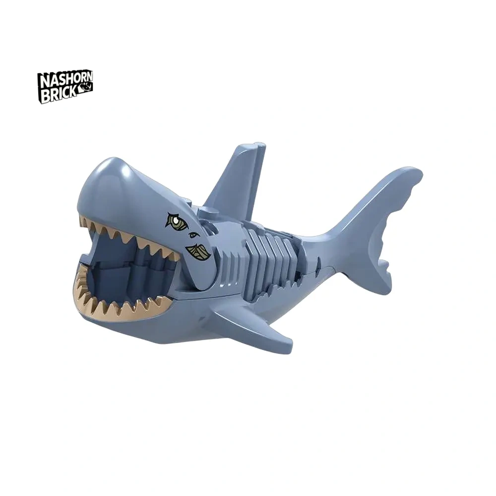 Pirates of the Caribbea Grey Blue Shark Minifigur - Pirates of the Caribbean