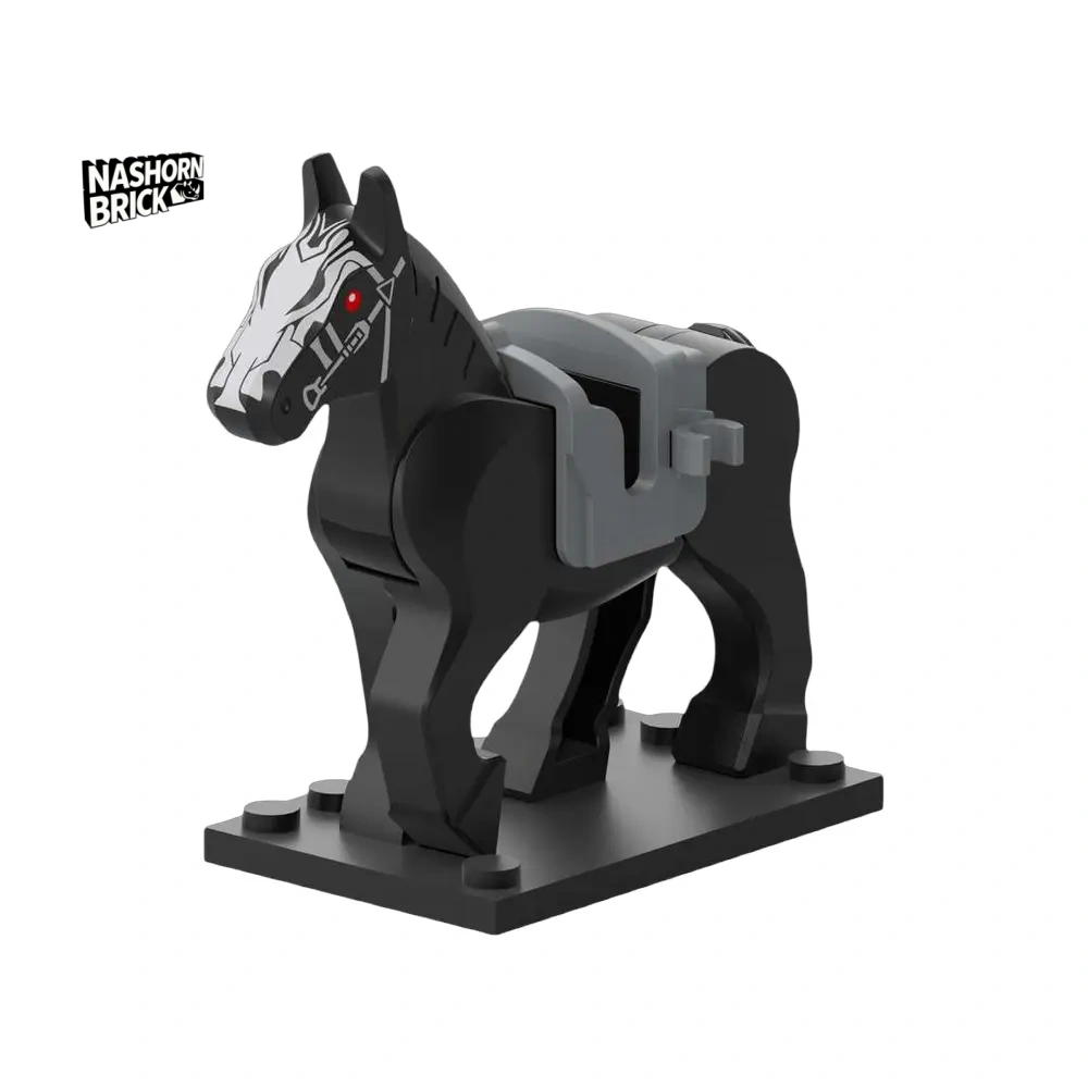 Medieval War Horse Minifigur - Mount