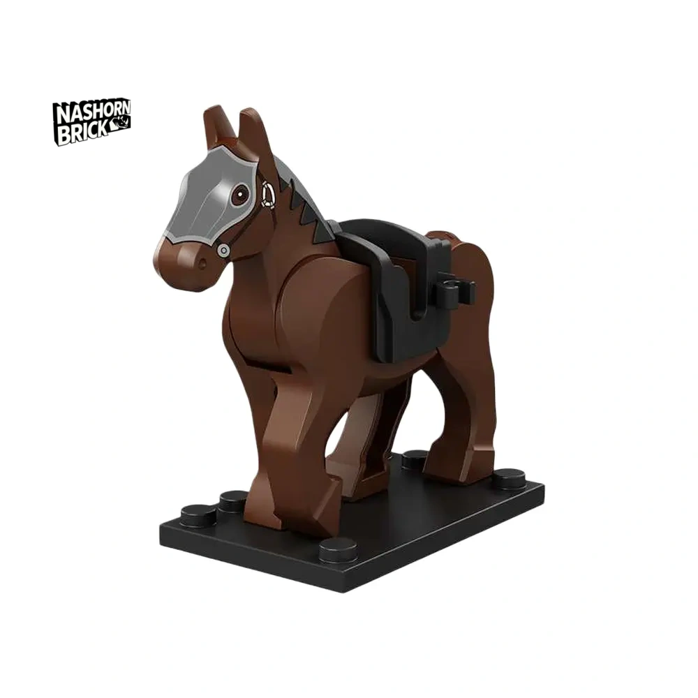 Medieval Mount War Horse Neue Minifigur Arrival - Mount