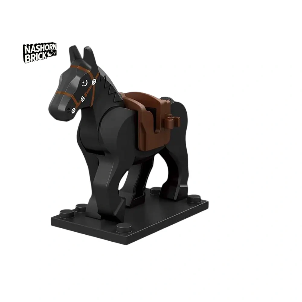 Medieval Mount War Horse Minifigur - Mount