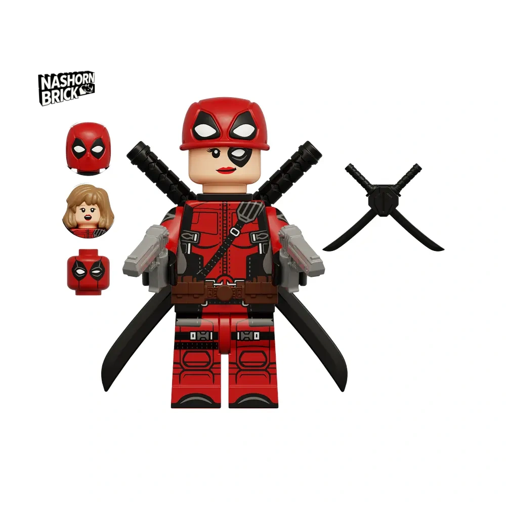 Deadpool Minifigur mit Standfuß