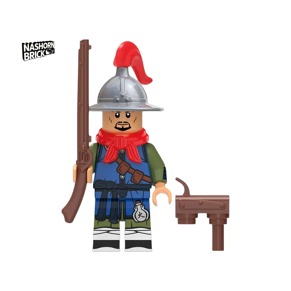 Medieval Ming Dynasty Soldier (Bird-Gun) Minifigur - Soldier