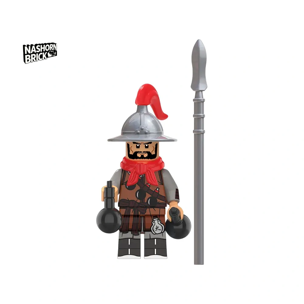 Medieval Ming Dynasty Soldier (Grenades) Minifigur - Soldier