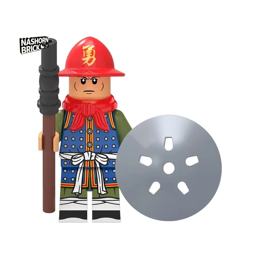 Medieval Ming Dynasty Soldier (Hand cannon) Minifigur - Soldier