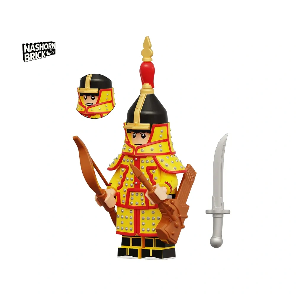 Bordered Yellow Banner Custom-Minifigur