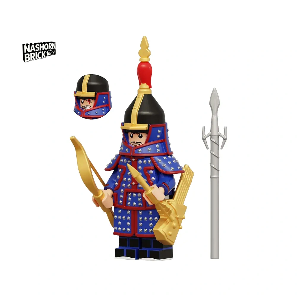 Bordered Blue Banner Custom-Minifigur