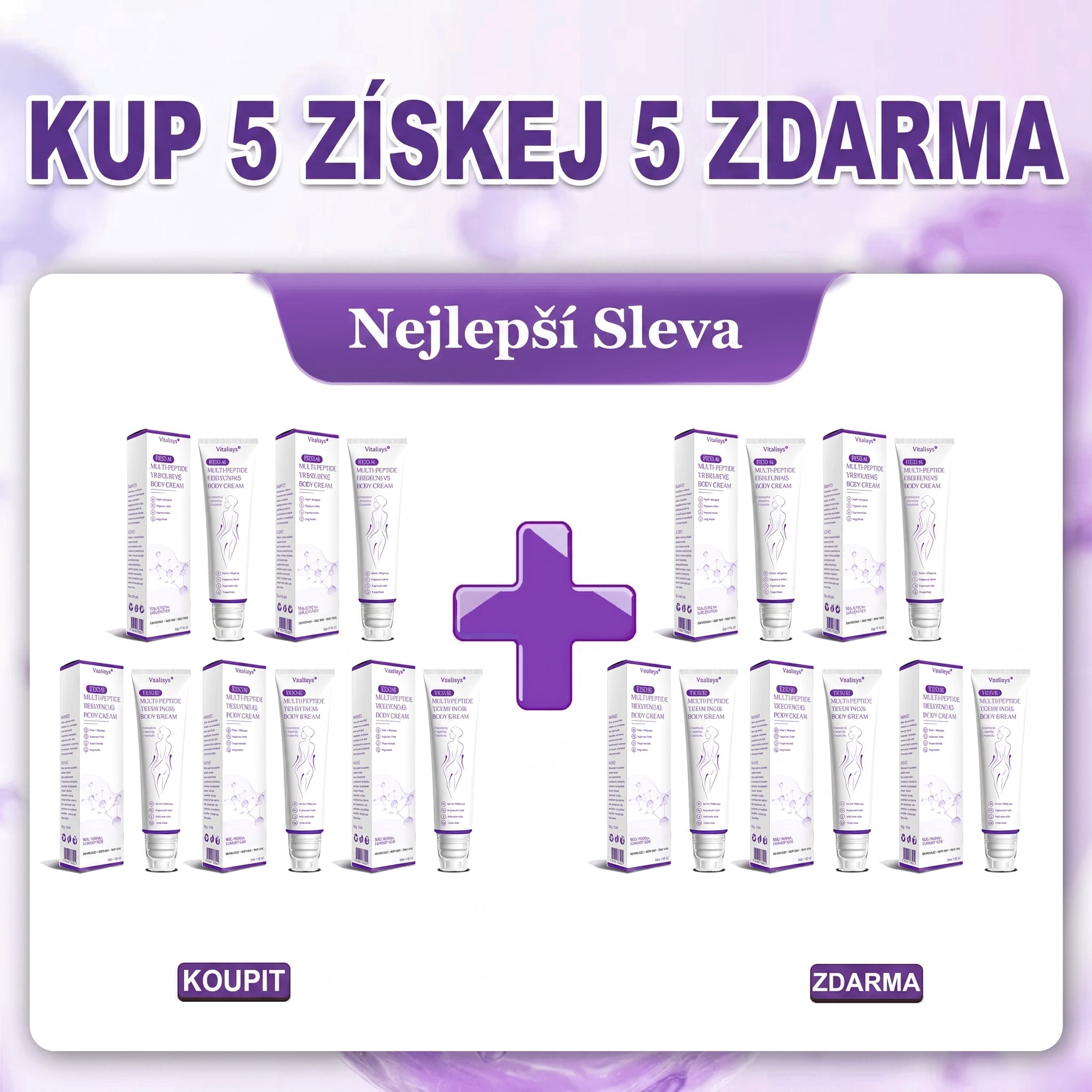 Oficiální obchod ✅ Vitalisys® PDRN vícepeptidový masážní tělový krém v kuličce ✨ – proti stárnutí, hydratační, zpevňující a liftingový efekt, podporuje regeneraci pleti, sjednocuje tón, redukuje nedokonalosti a zklidňuje citlivou pokožku 💎