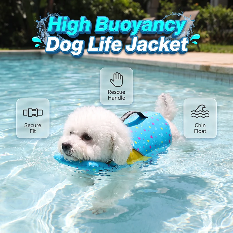 🛡️🐶 Nagy úszóképességű kutyamentőmellény - A háziállatok biztonságának biztosítása
