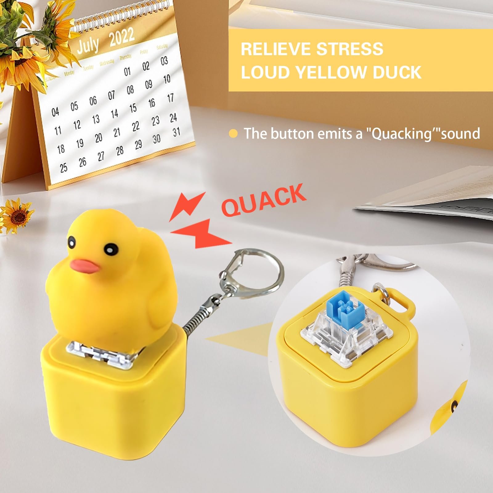 Békabrekegető Fidget Játék - Újratölthető békabrekegető kulcstartó, Békabrekegető stresszoldó színes fényekkel, szórakoztató és hordozható szorongásoldó játék