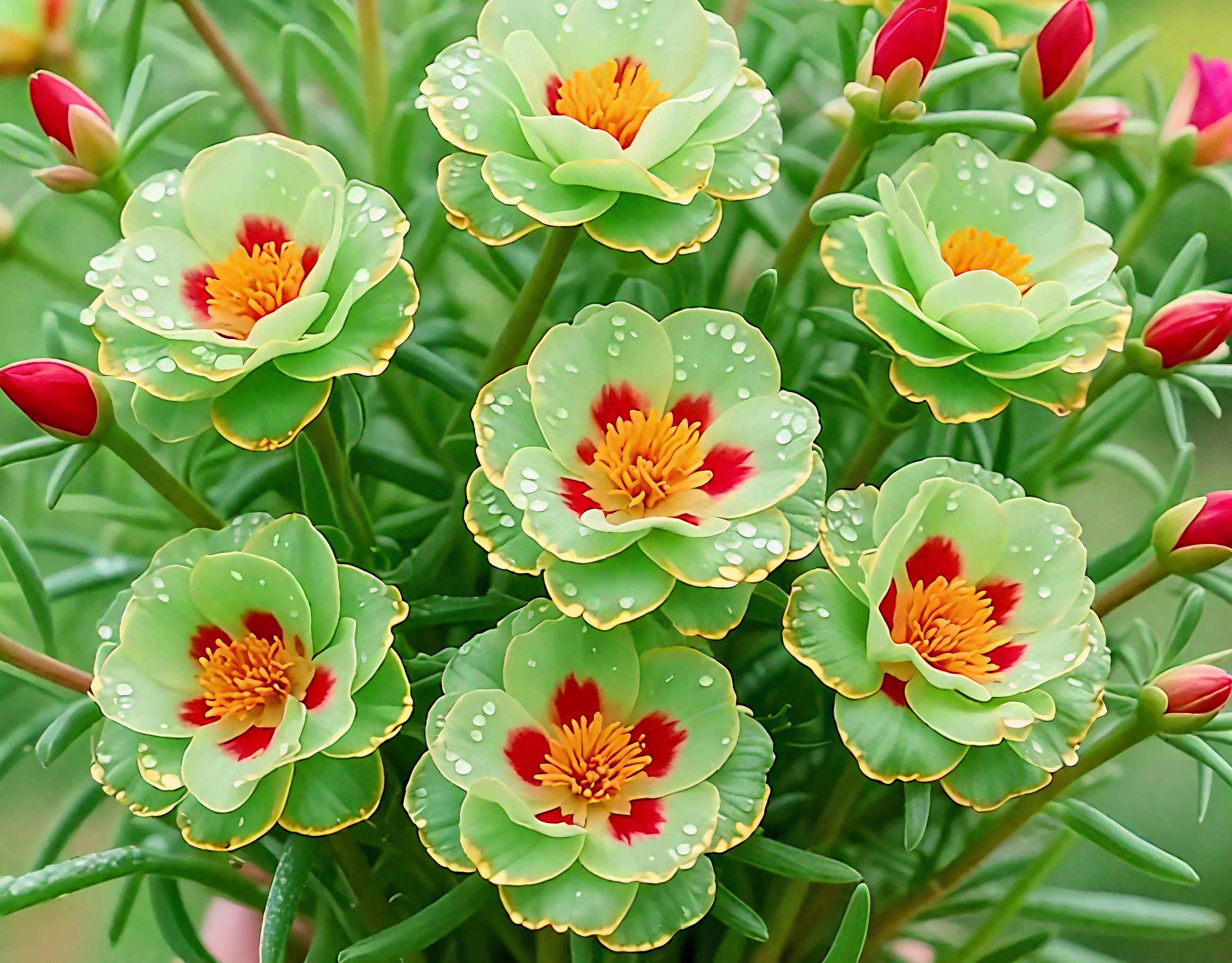 🏆 Villám akció⚡ Több mint 50 000 eladott darab! 🌞 Portulaca telt virágokkal – kivételes szépség, könnyű gondozás 🌸