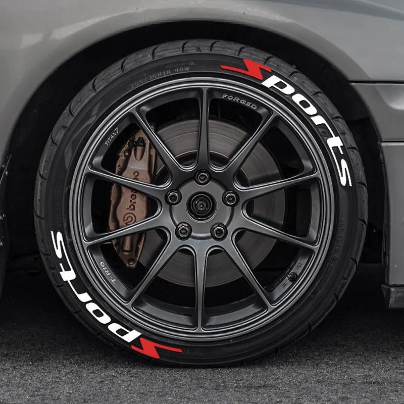 3D tire lettering stickers for vehicle styling 3D tire sidewall decals for cars and motorcycles