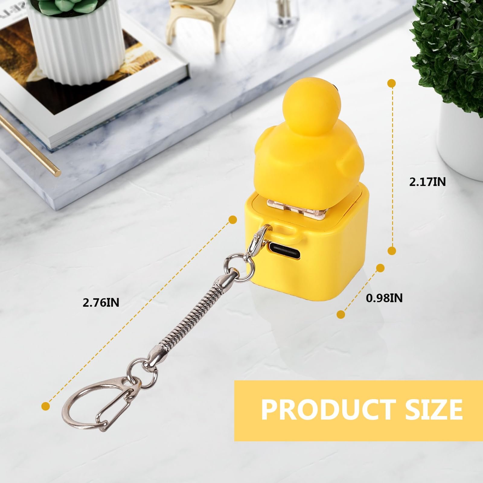 Békabrekegető Fidget Játék - Újratölthető békabrekegető kulcstartó, Békabrekegető stresszoldó színes fényekkel, szórakoztató és hordozható szorongásoldó játék