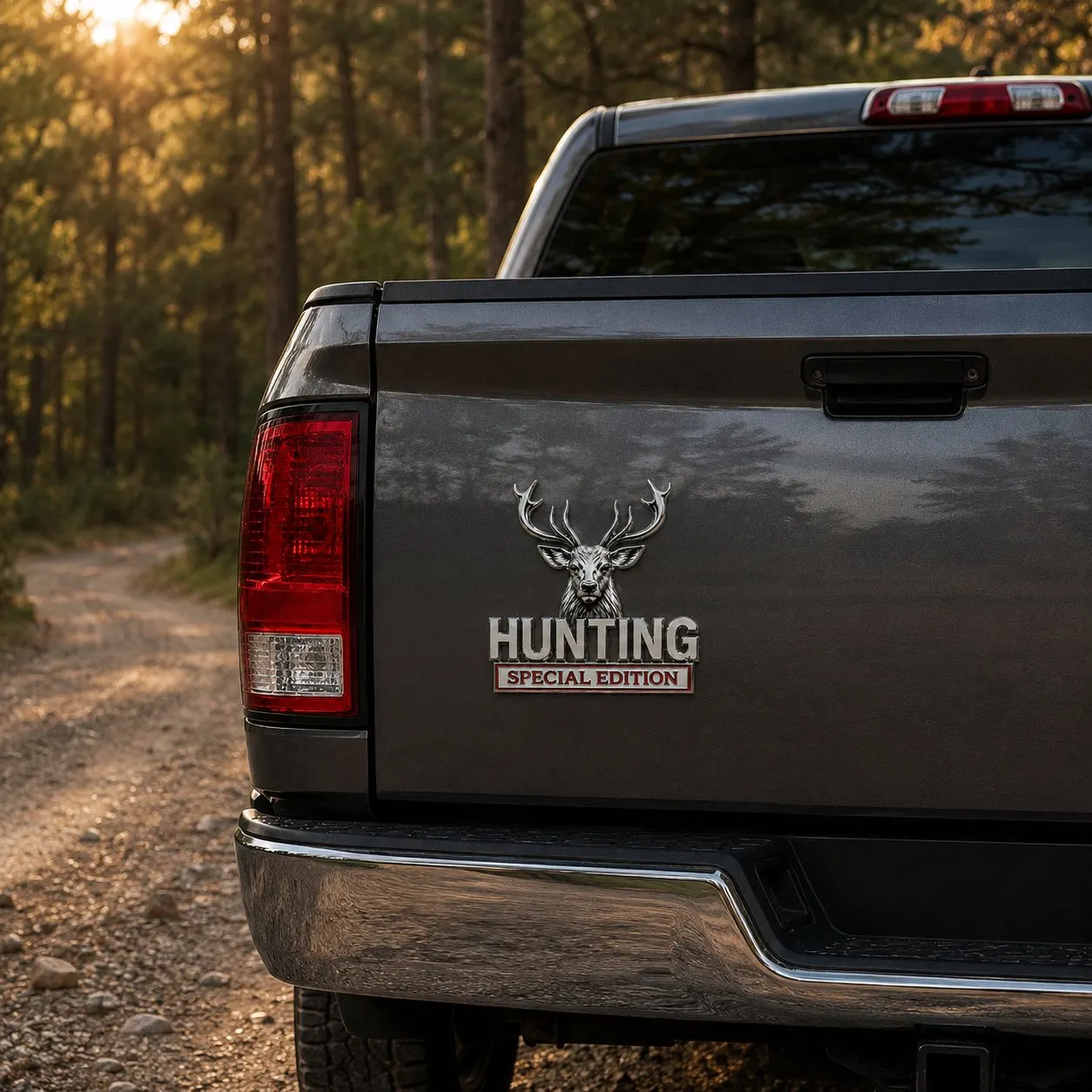 🦌 HUNTING Special Edition - 3D krómozott fém embléma az autóhoz