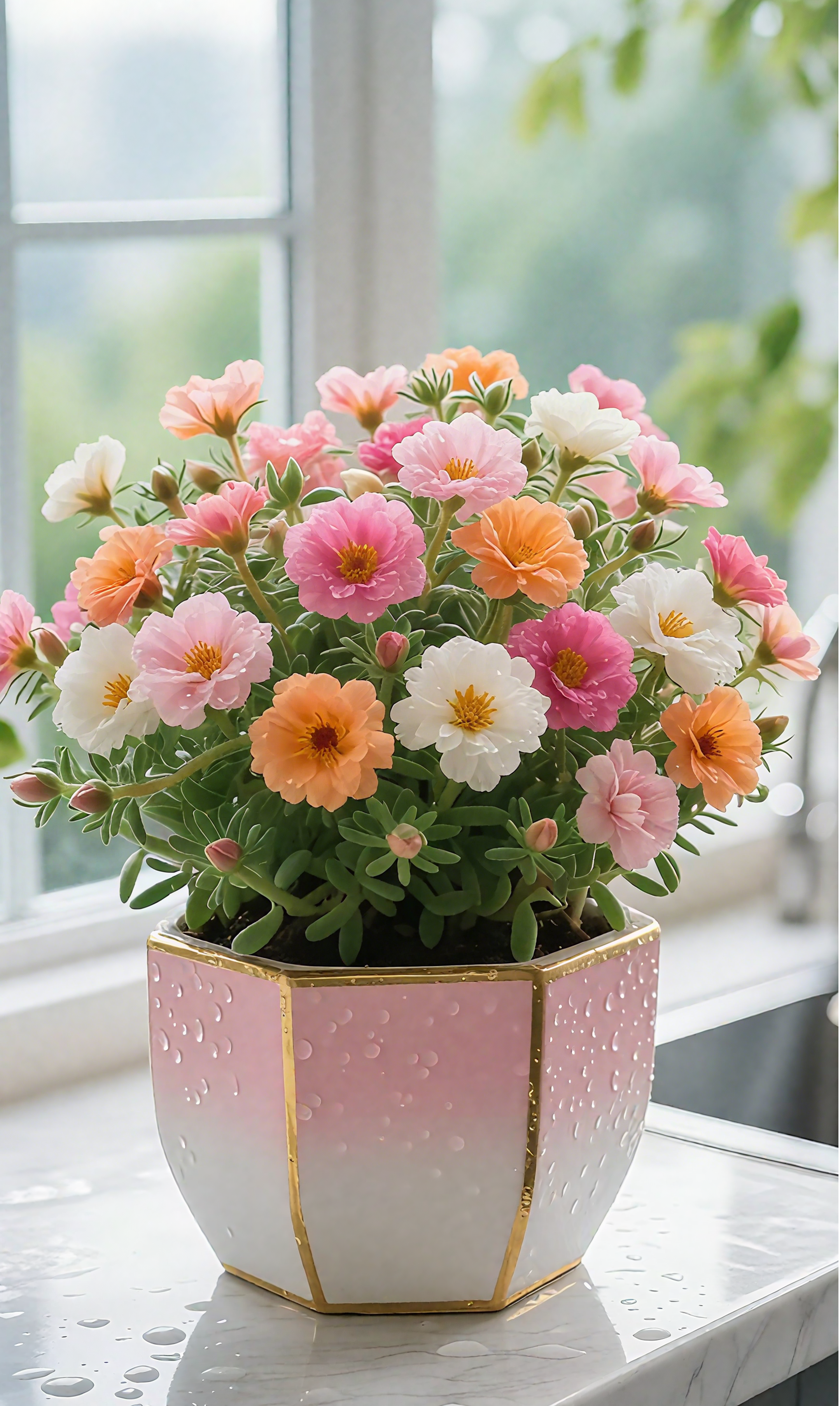🏆 Villám akció⚡ Több mint 50 000 eladott darab! 🌞 Portulaca telt virágokkal – kivételes szépség, könnyű gondozás 🌸