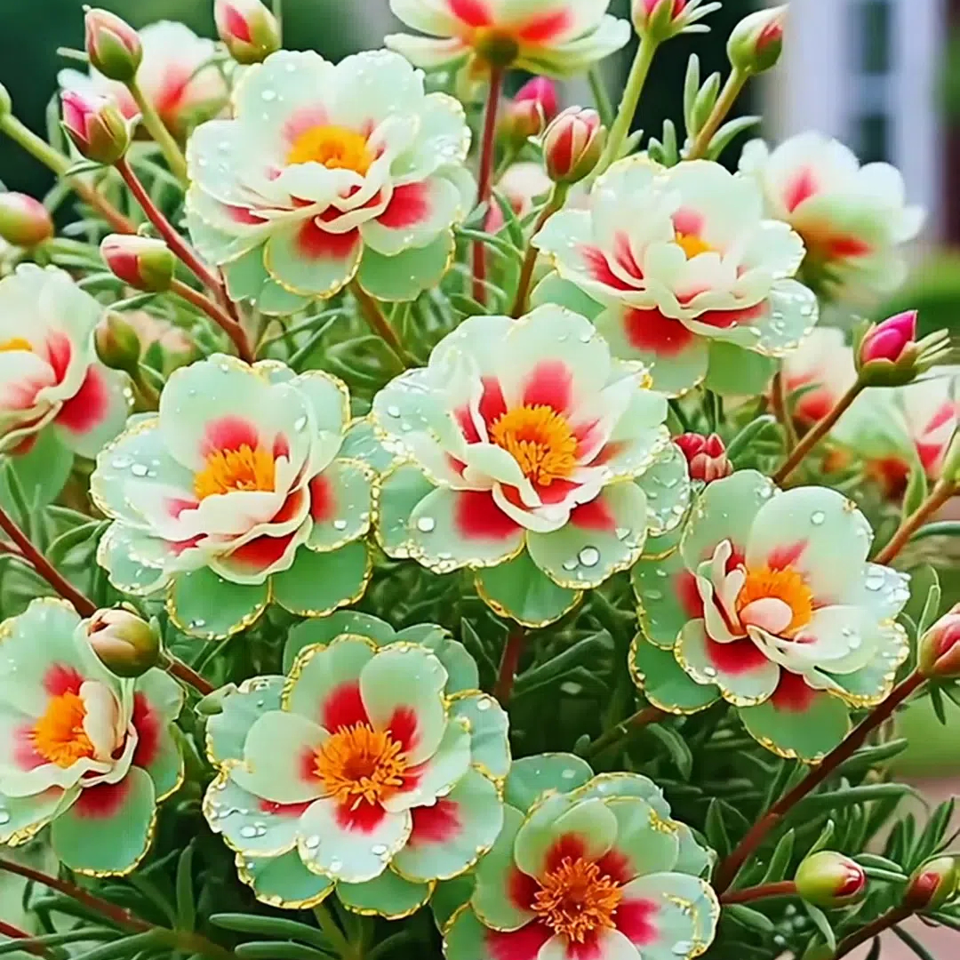 🌟 Semena šruchy „Golden Lace“ – vzácné plnokvěté květy s okvětními lístky se zlatým lemováním
