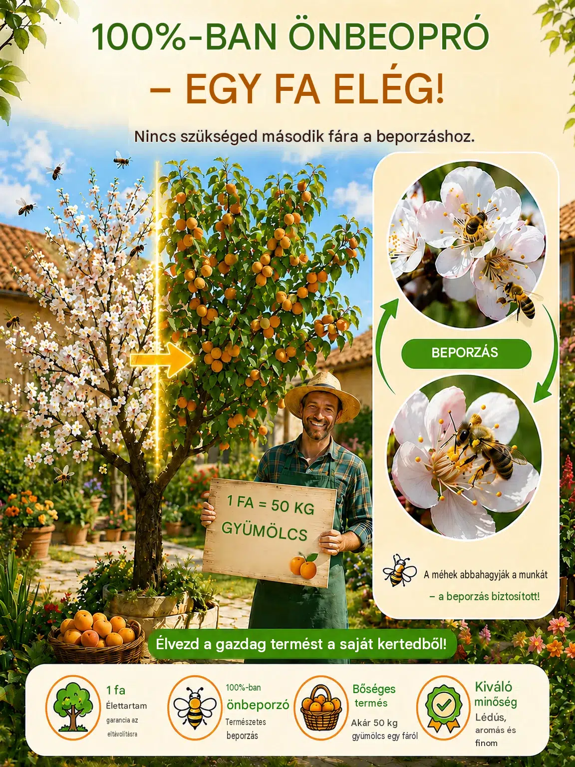 Szuperédes és lédús királyi sárgabarackmagok