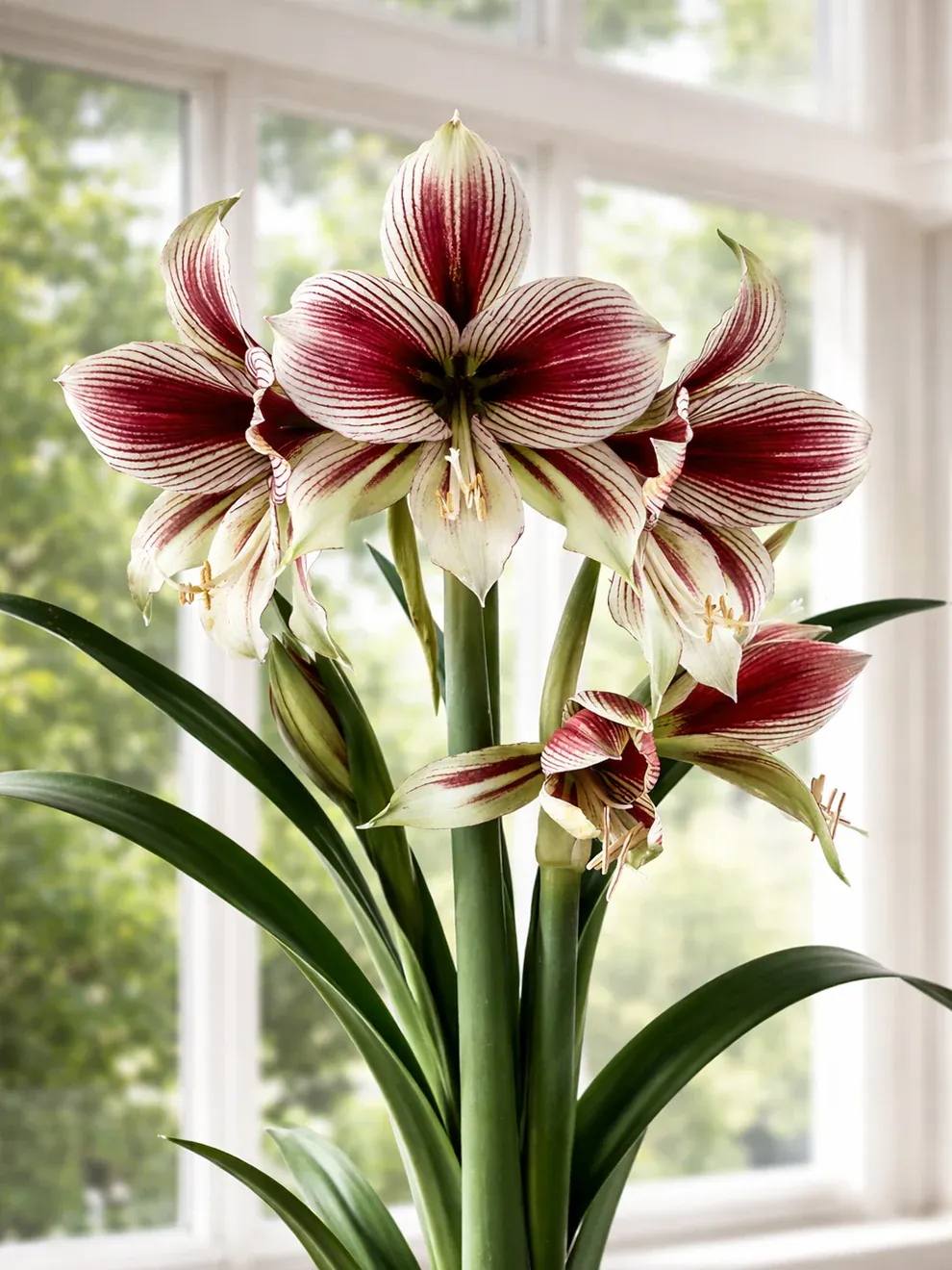 💥 Първокласен гигантски многолистен „Цар на цветята“ — Луксозни и ароматни семена за амарилис 🌺