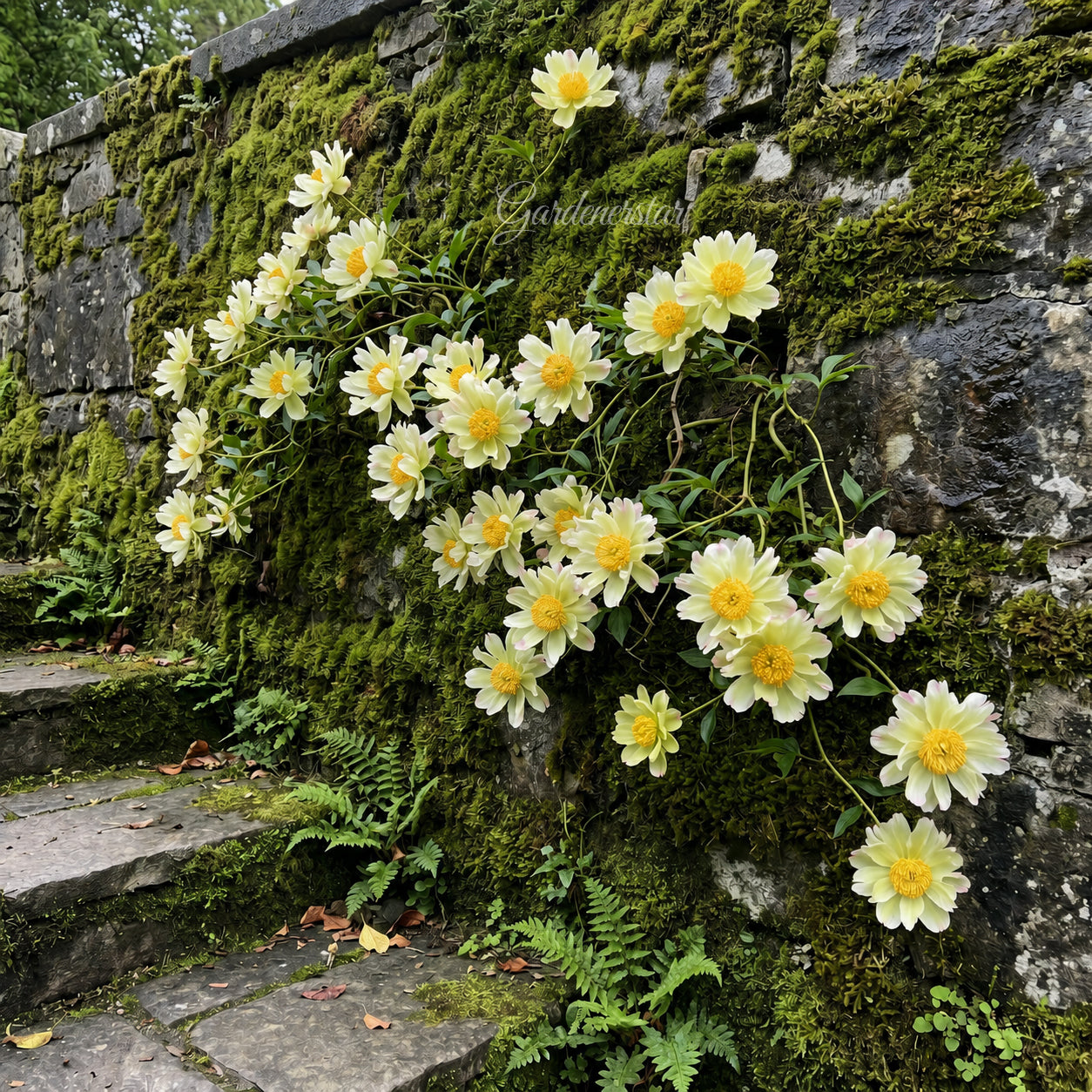 🌸Vzácná popínavá pivoňka se semeny, velké a plné květy, mrazuvzdorná trvalka, snadno se pěstuje a je oblíbenou zahradní rostlinou.