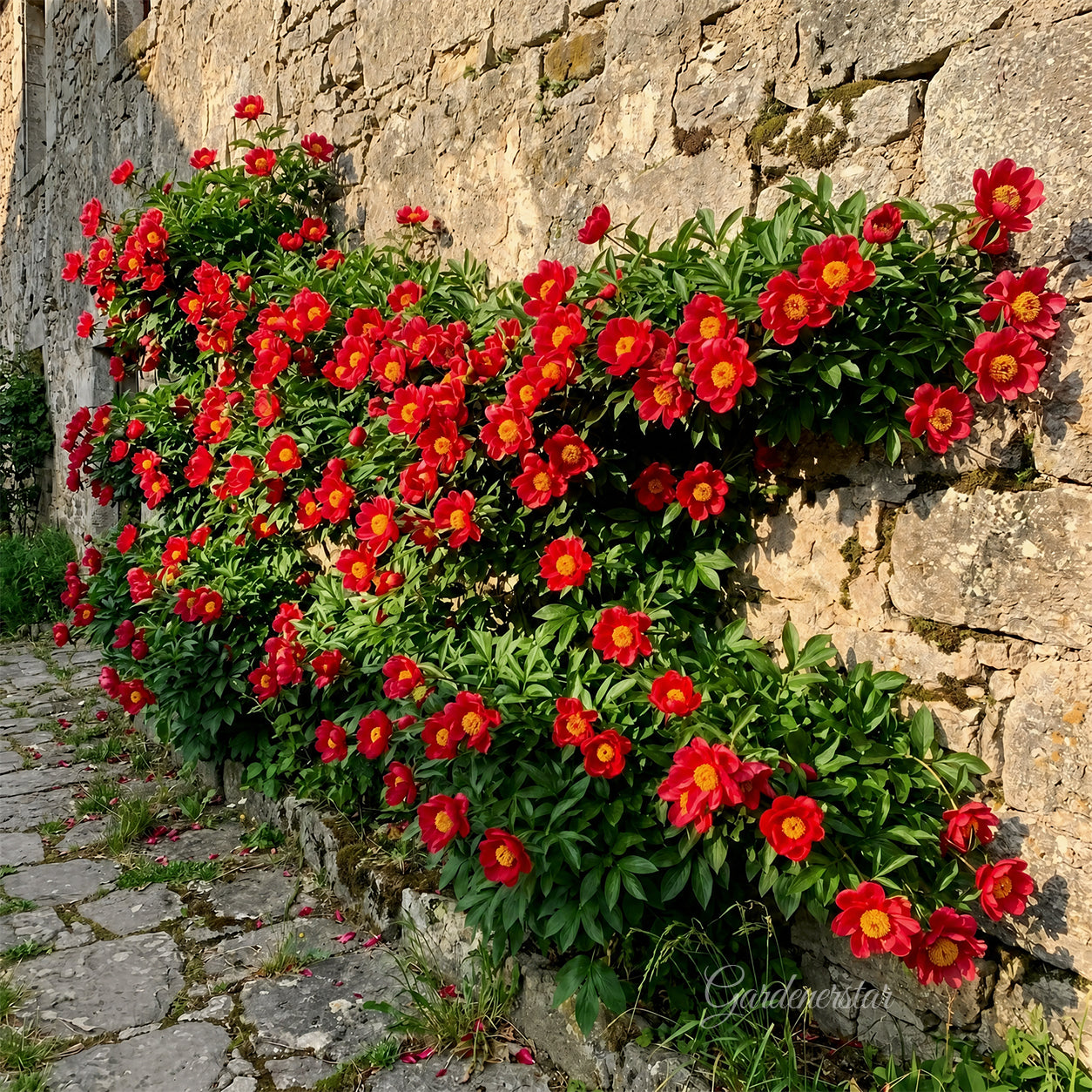 🌸Vzácná popínavá pivoňka se semeny, velké a plné květy, mrazuvzdorná trvalka, snadno se pěstuje a je oblíbenou zahradní rostlinou.