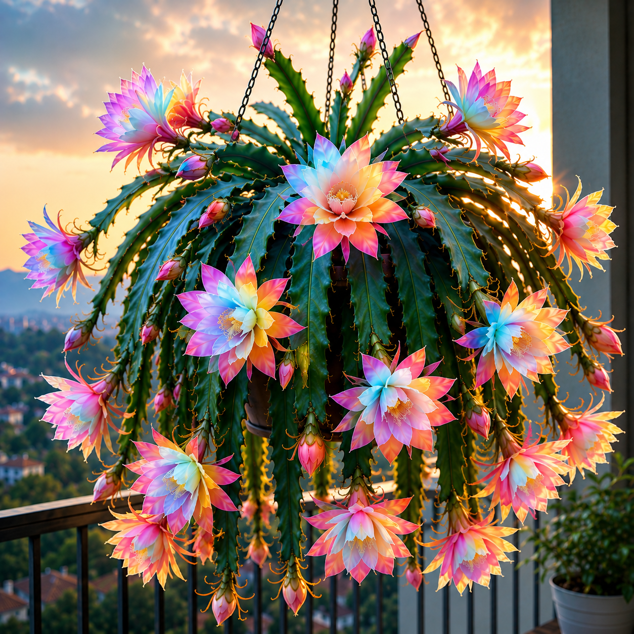 💫 Vzácny kaktus orchidey Epiphyllum 🌸 Vzácny kvet, ktorý každý obdivuje