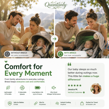 Quantanly™ Clip-On Mini Fan