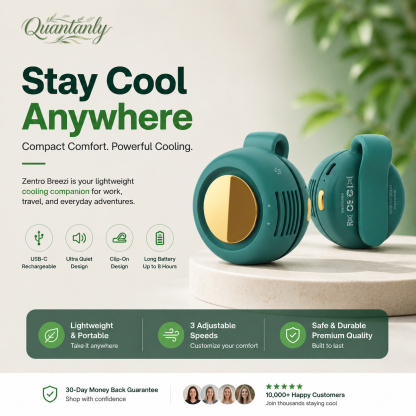 Quantanly™ Clip-On Mini Fan